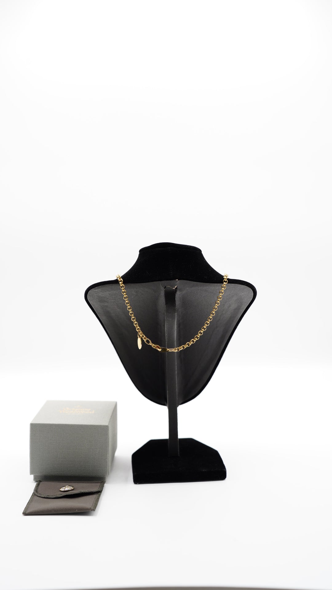 Vivienne Westwood Orb Rhinestone Gold Necklace MK26