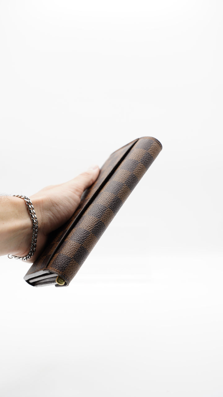 Louis Vuitton Damier Ebene Sarah Envelope Long Wallet #116