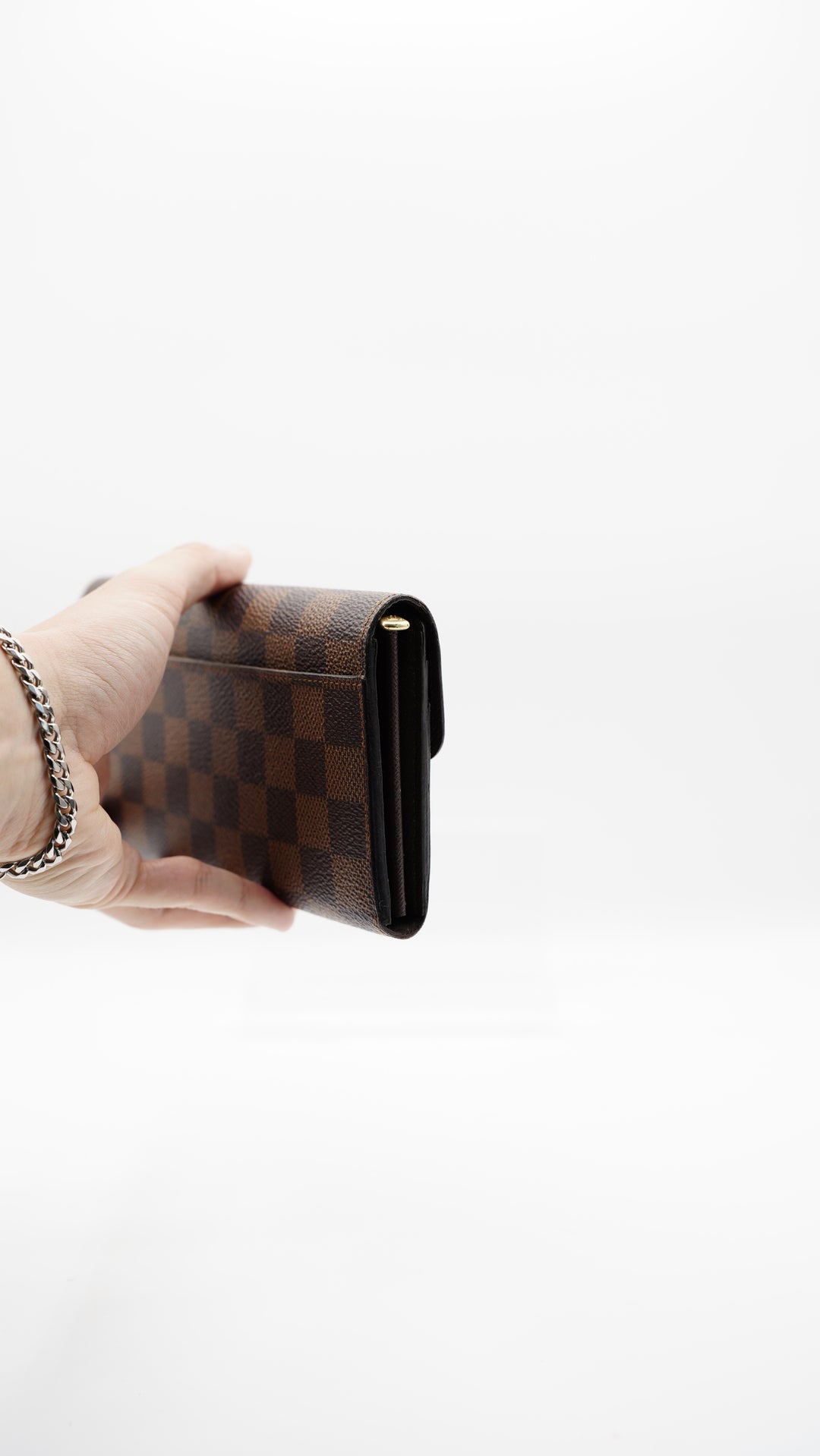 Louis Vuitton Damier Ebene Sarah Envelope Long Wallet #116