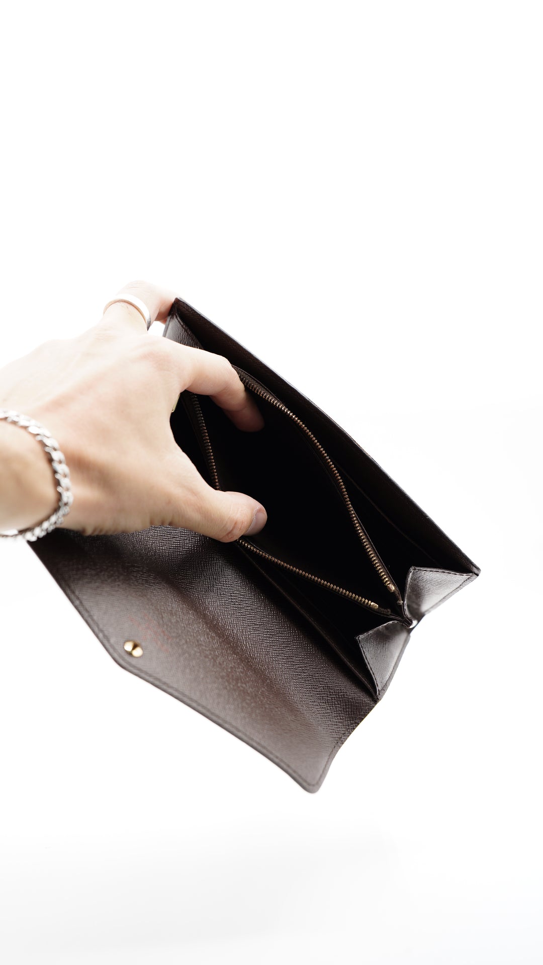 Louis Vuitton Damier Ebene Sarah Envelope Long Wallet #116