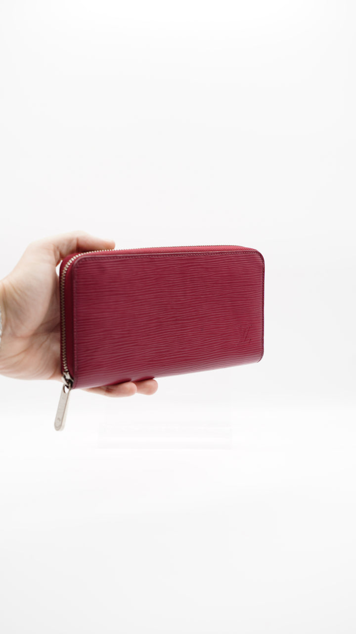 Louis Vuitton Epi Magenta Long Zippy Wallet #115
