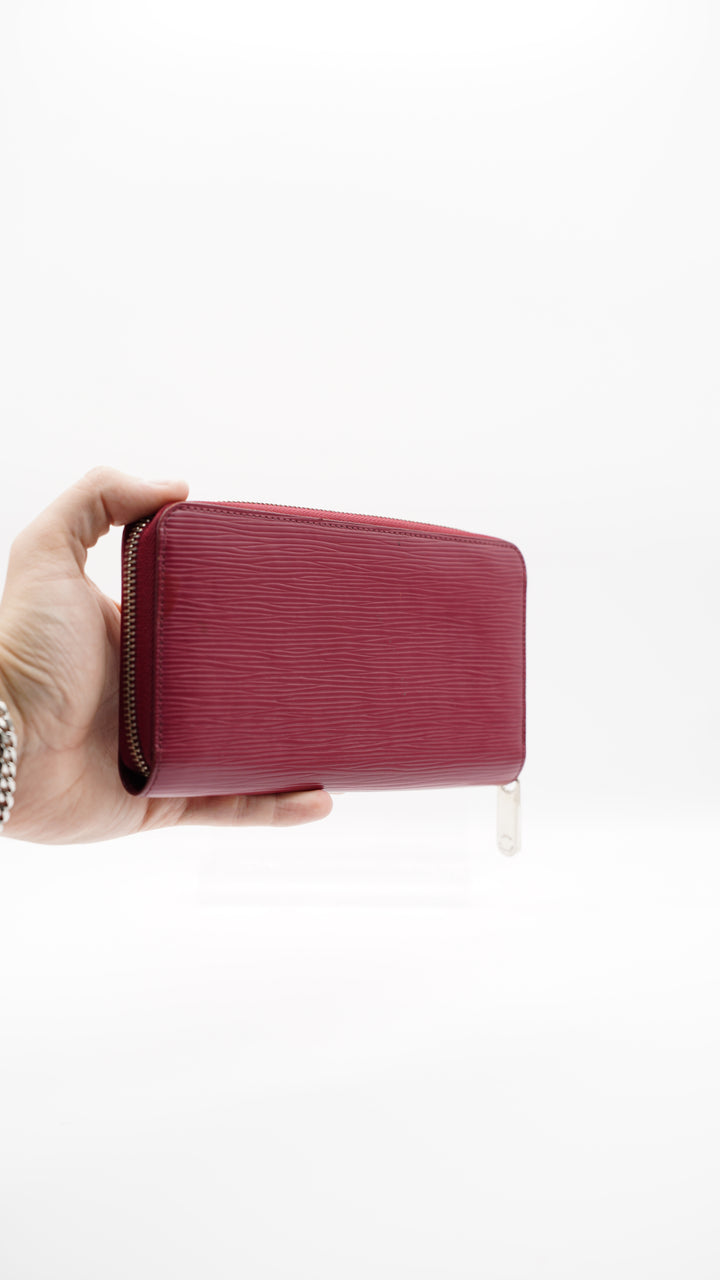 Louis Vuitton Epi Magenta Long Zippy Wallet #115