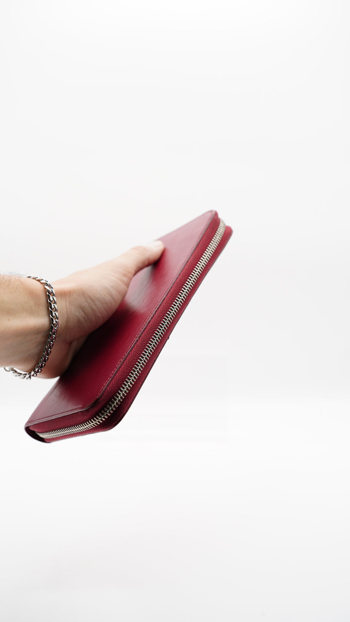 Louis Vuitton Epi Magenta Long Zippy Wallet #115