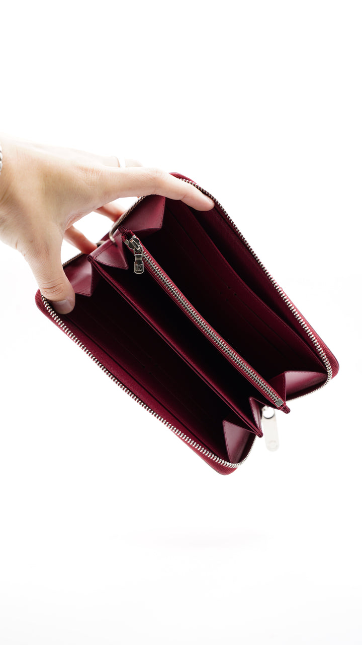 Louis Vuitton Epi Magenta Long Zippy Wallet #115