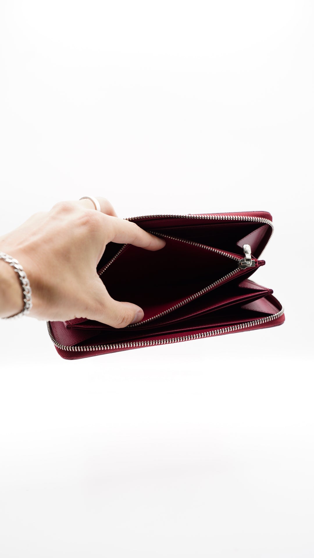 Louis Vuitton Epi Magenta Long Zippy Wallet #115
