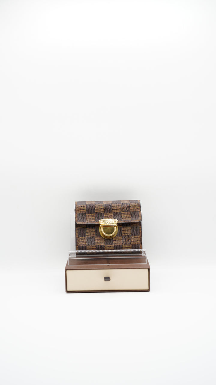 Louis Vuitton Damier Ebene Koala Clasp Trifold Wallet w/Box #117