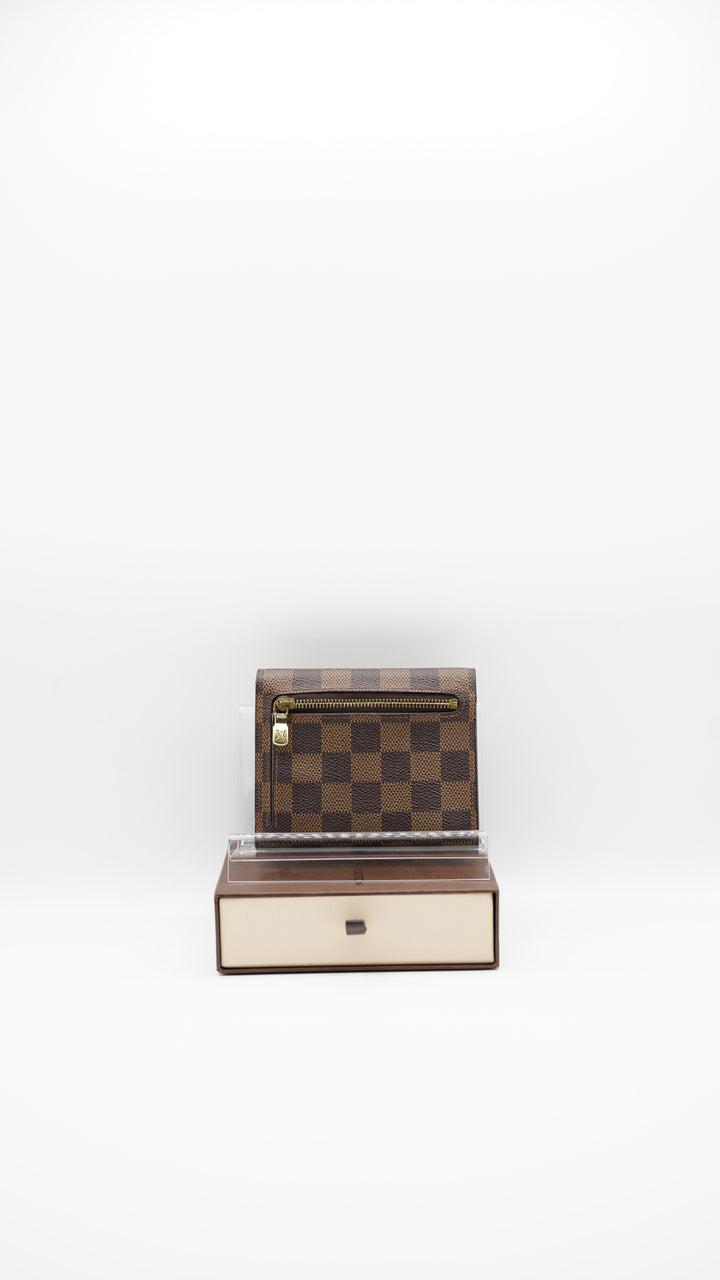 Louis Vuitton Damier Ebene Koala Clasp Trifold Wallet w/Box #117