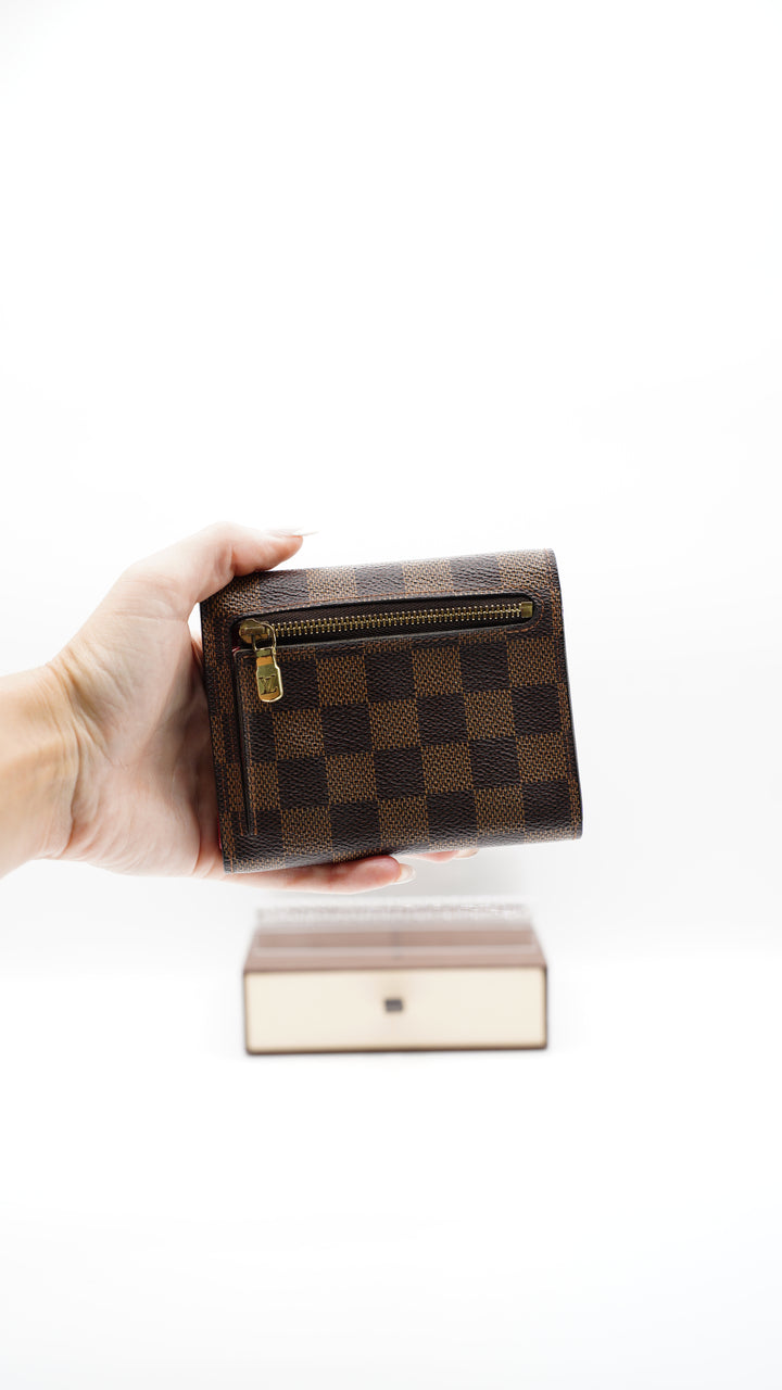 Louis Vuitton Damier Ebene Koala Clasp Trifold Wallet w/Box #117