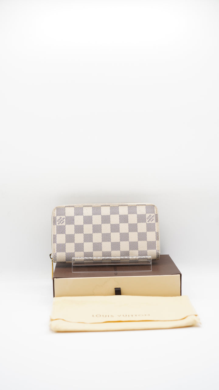 Louis Vuitton Damier Azur Zippy Long Wallet w/Full Inclusion #120
