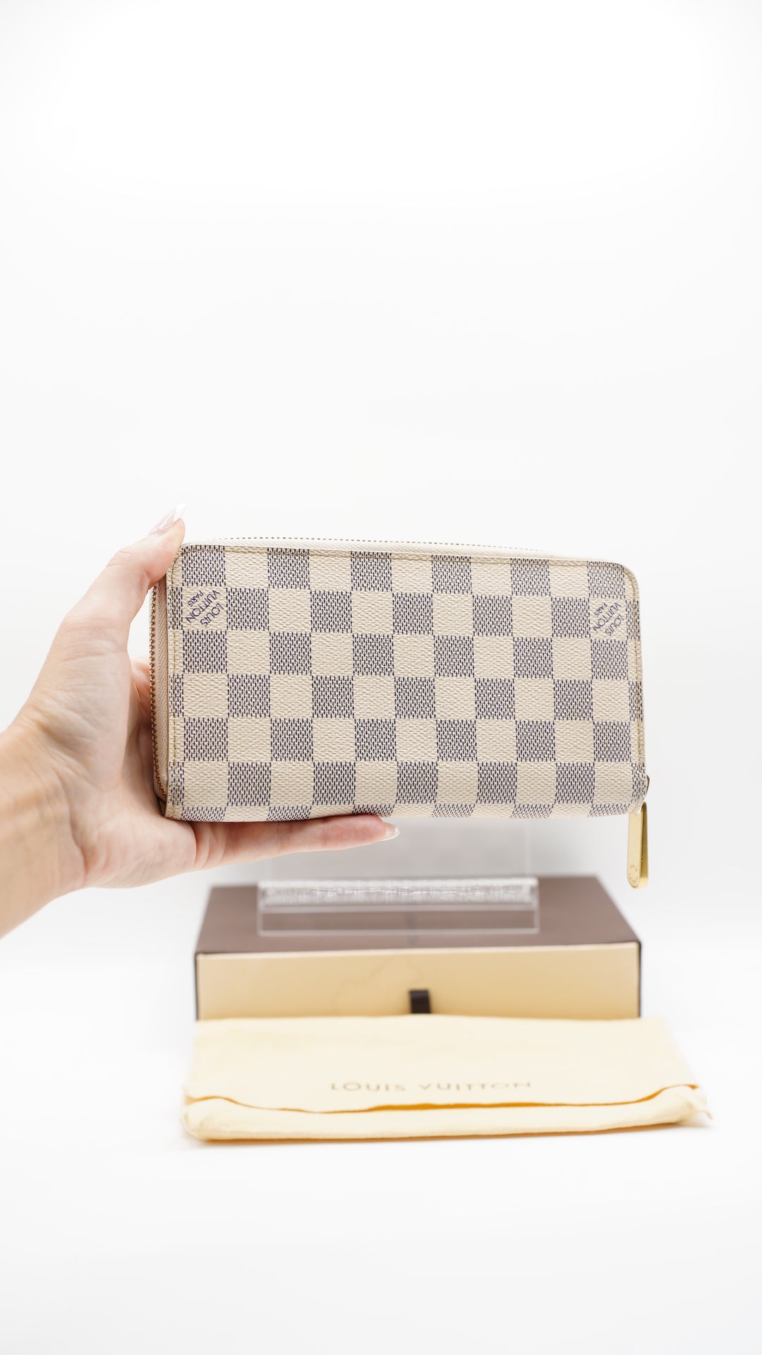 Louis Vuitton Damier Azur Zippy Long Wallet w/Full Inclusion #120