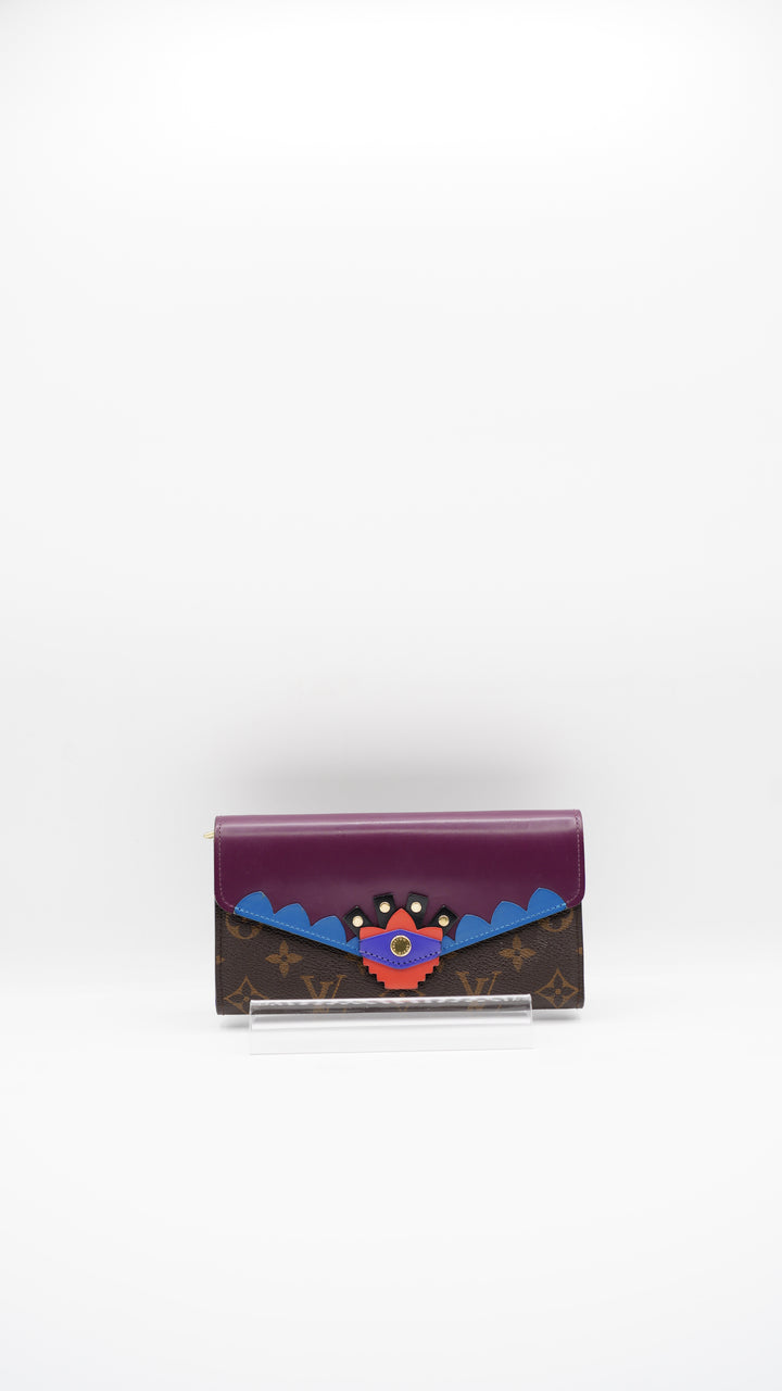 Louis Vuitton Monogram Limited Edition Totem Sarah Long Wallet #121