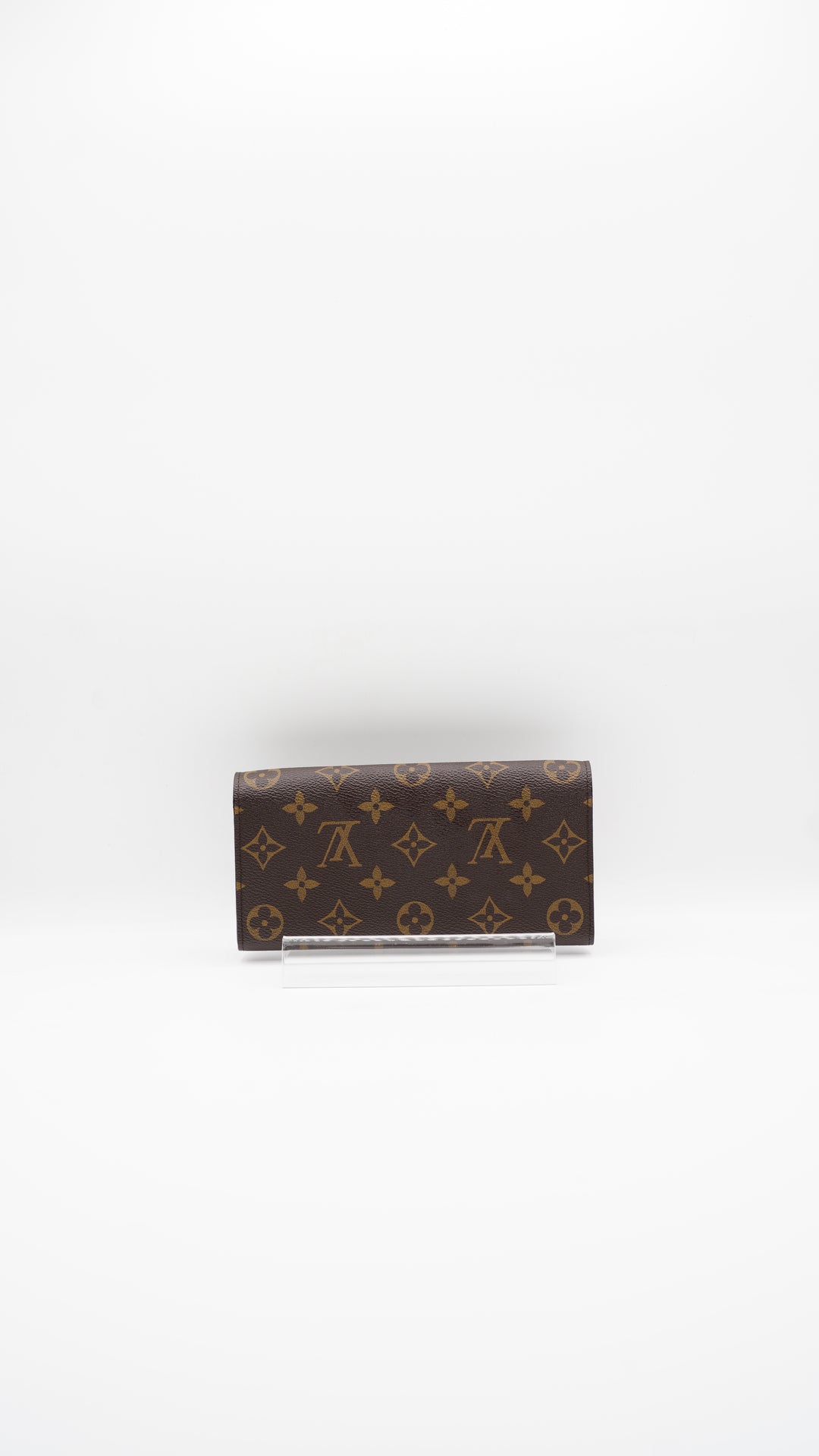 Louis Vuitton Monogram Emily Mimosa Sarah Long Wallet Brown #124