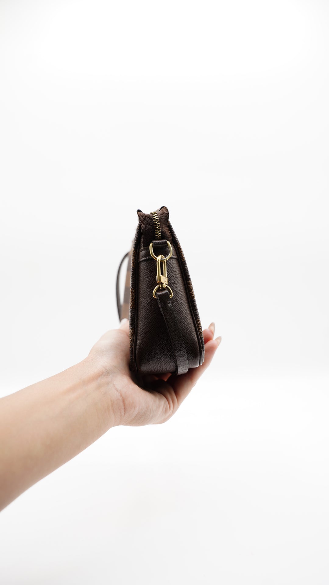 Louis Vuitton Damier Trousse Make-up Pouch Shoulder Bag #123