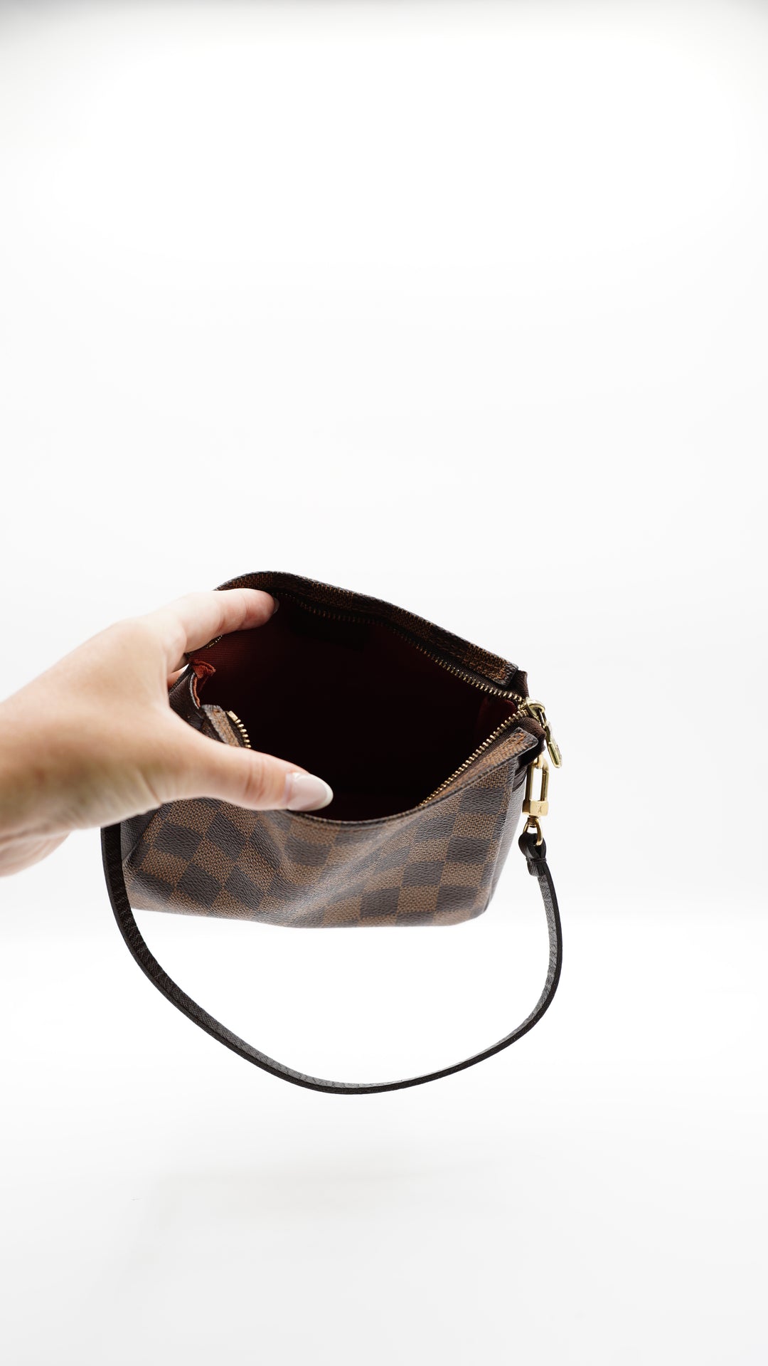 Louis Vuitton Damier Trousse Make-up Pouch Shoulder Bag #123