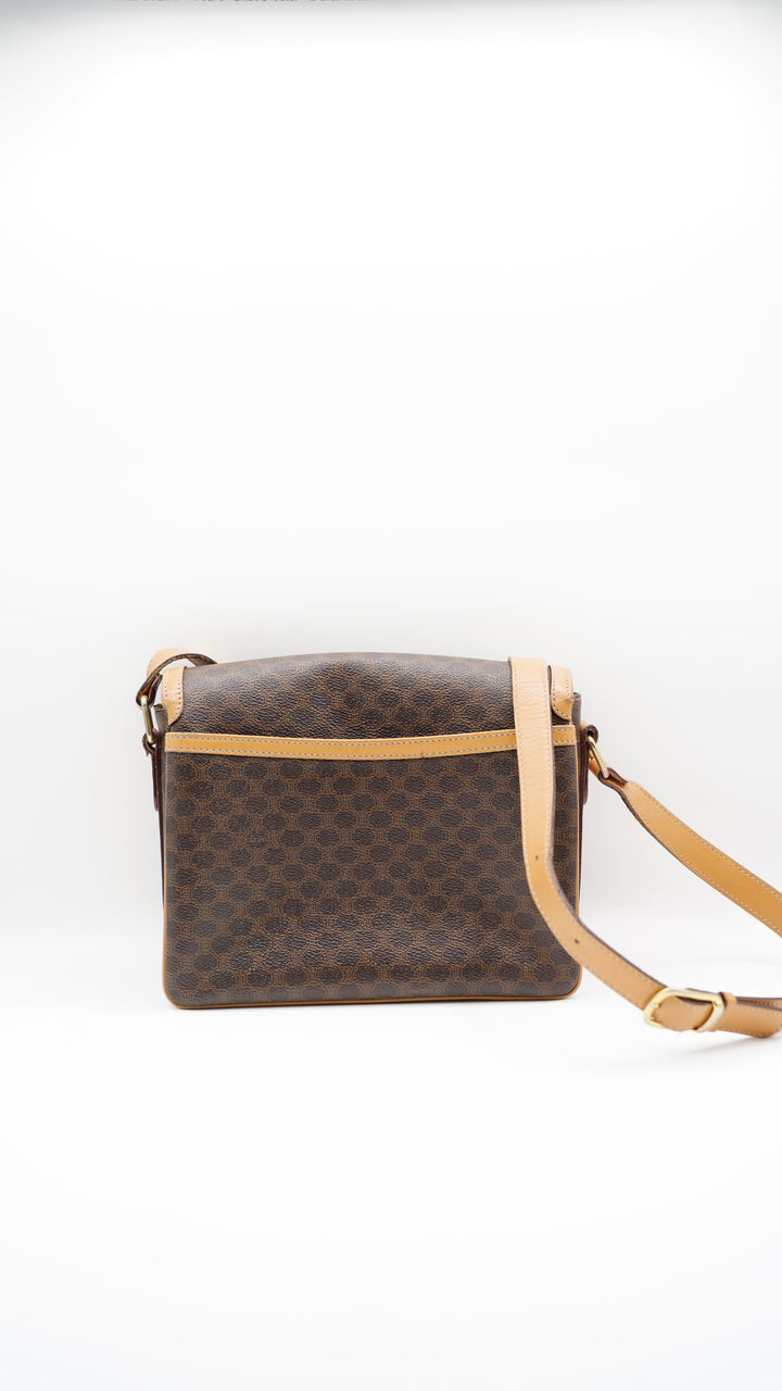 Celine Macadam Crossbody Bag Brown #118