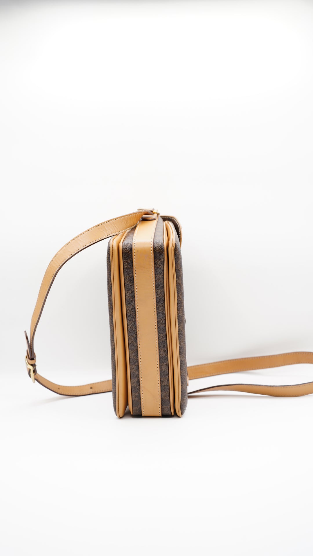 Celine Macadam Crossbody Bag Brown #118
