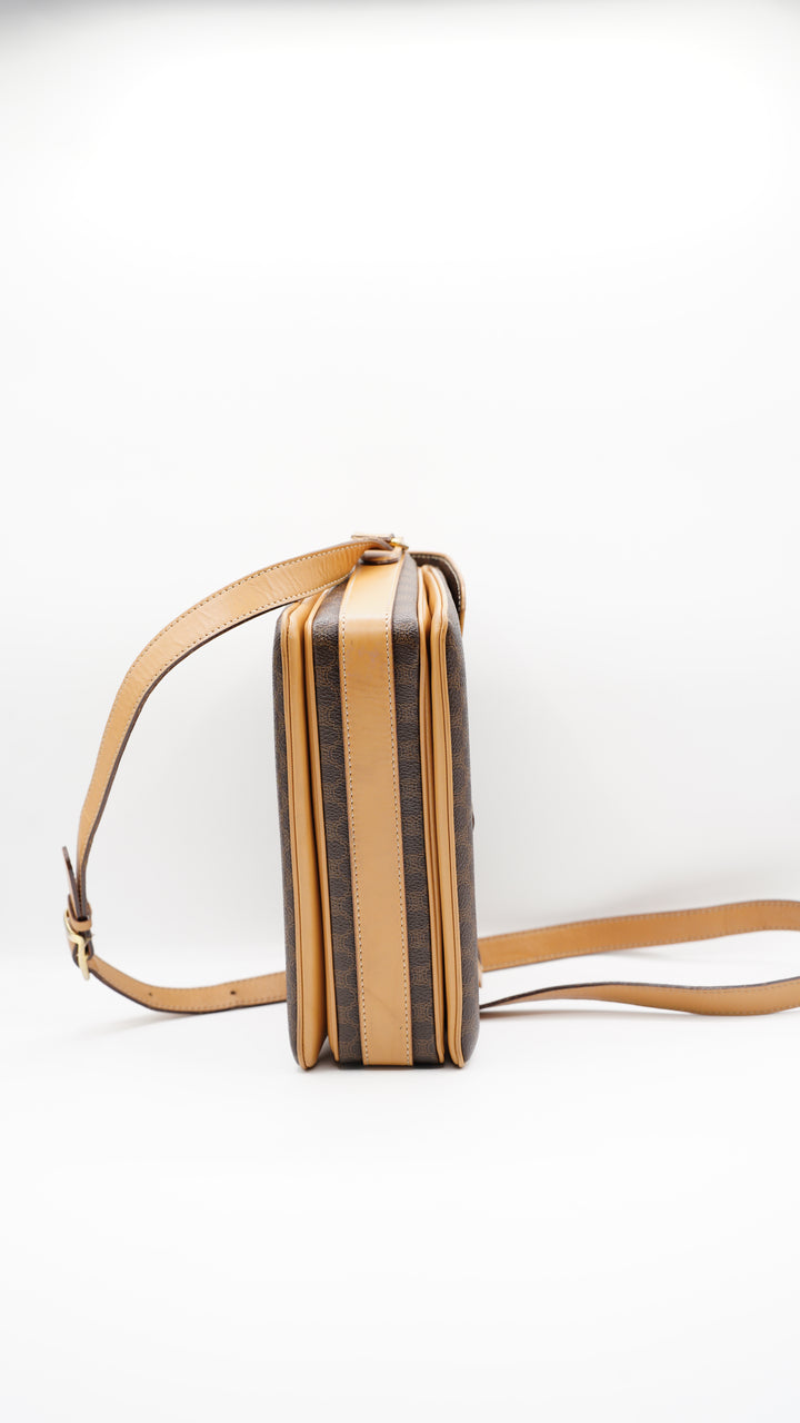 Celine Macadam Crossbody Bag Brown #118