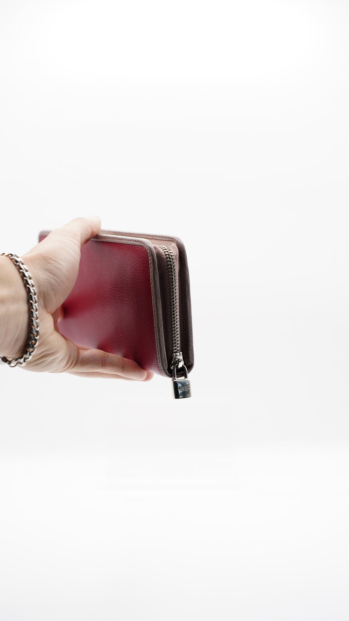 Loewe Calf Leather Long Zippy Wallet Magenta #125