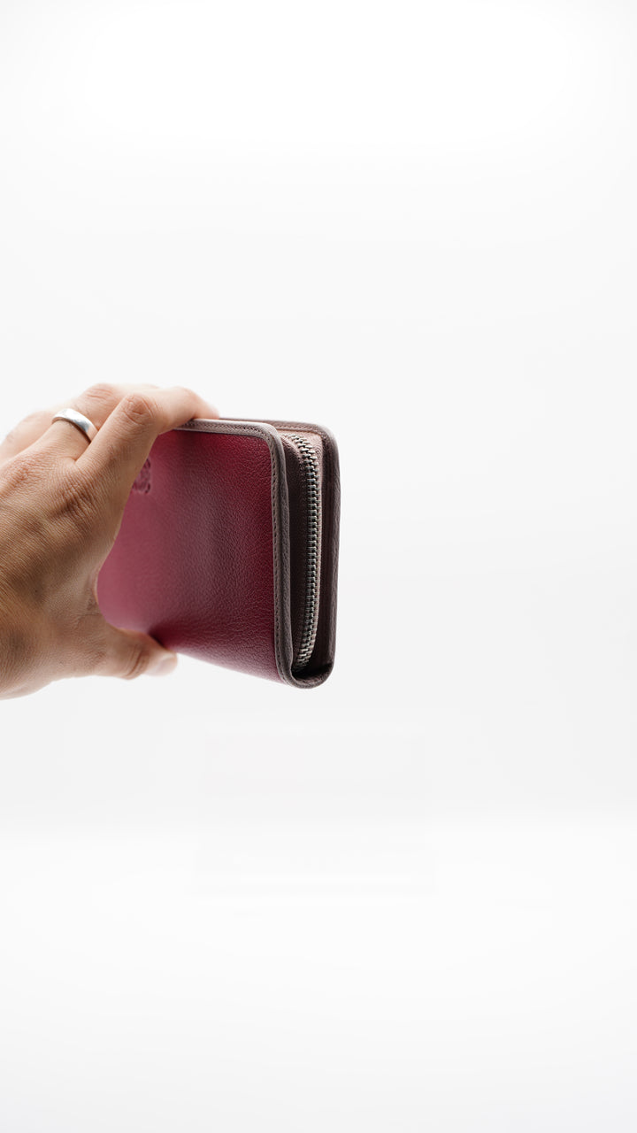 Loewe Calf Leather Long Zippy Wallet Magenta #125