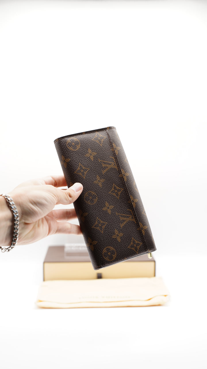 Louis Vuitton Monogram Envelope Sarah Long Wallet w/Full Inclusion #126