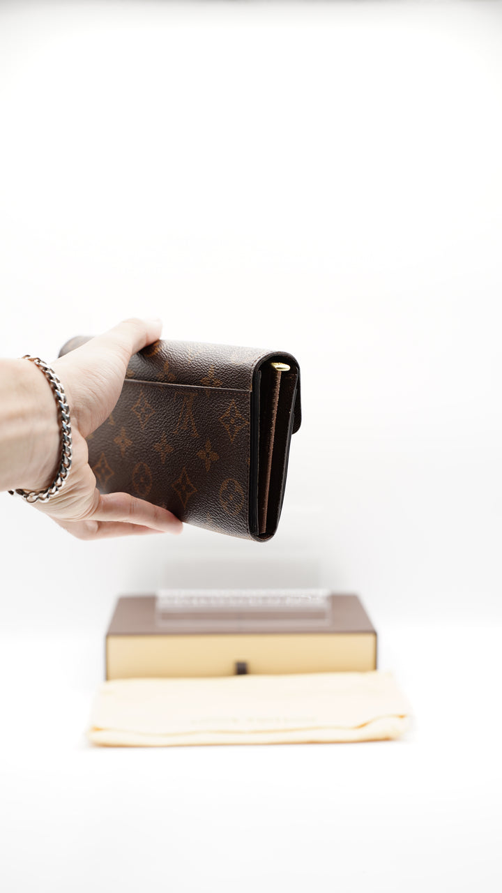 Louis Vuitton Monogram Envelope Sarah Long Wallet w/Full Inclusion #126