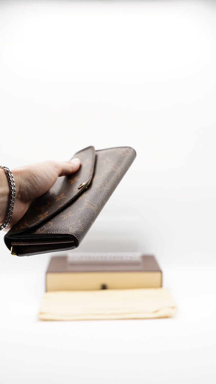 Louis Vuitton Monogram Envelope Sarah Long Wallet w/Full Inclusion #126