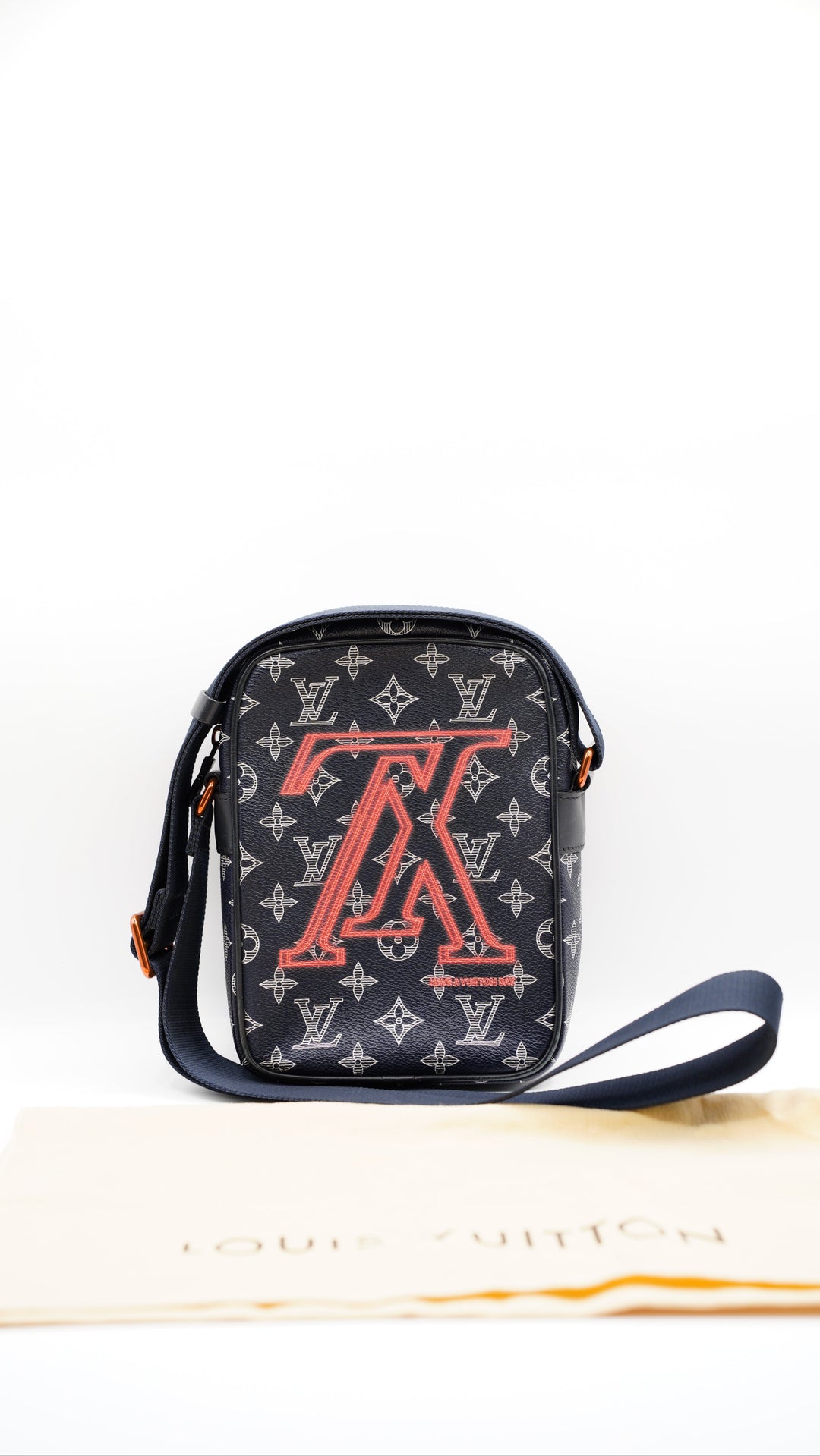 Louis Vuitton Monogram Kim Jones Upside Down Danube Crossbody Bag w/Dust Bag #129