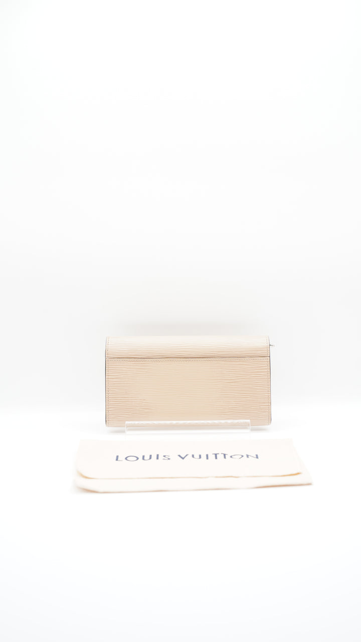 Louis Vuitton Epi Beige Sarah Envelope Long Wallet w/Dust Bag #130