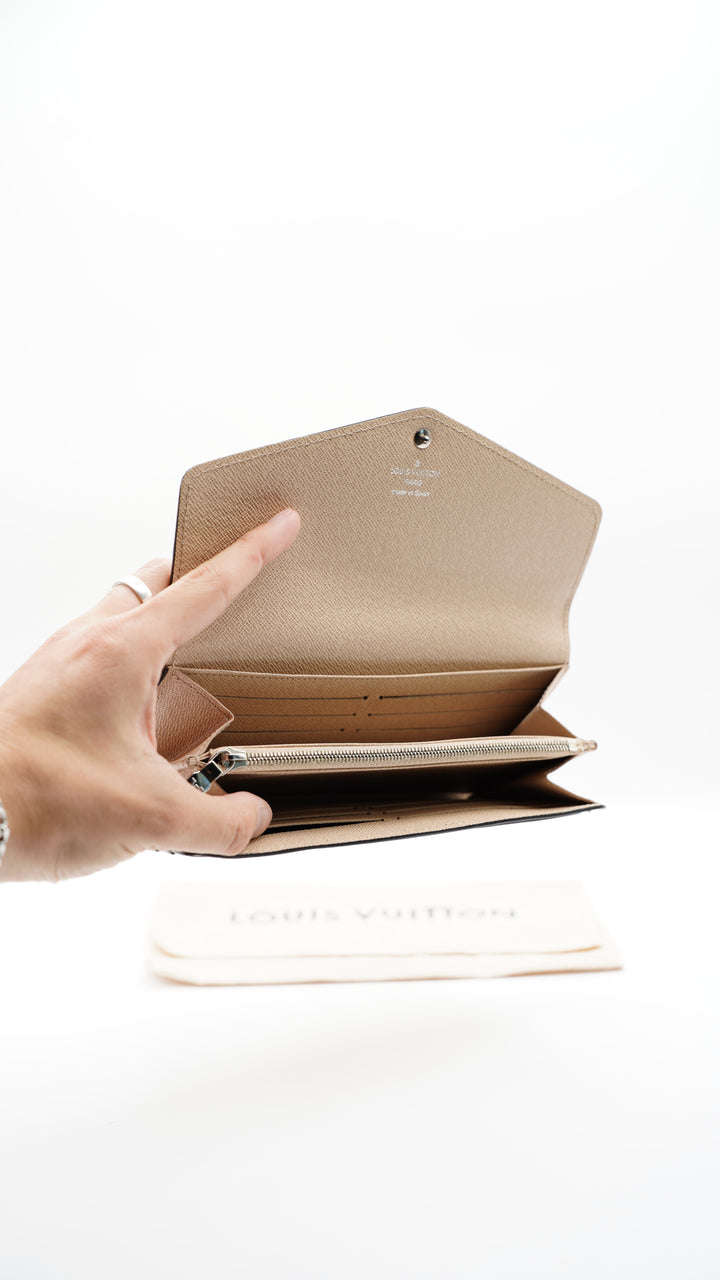 Louis Vuitton Epi Beige Sarah Envelope Long Wallet w/Dust Bag #130