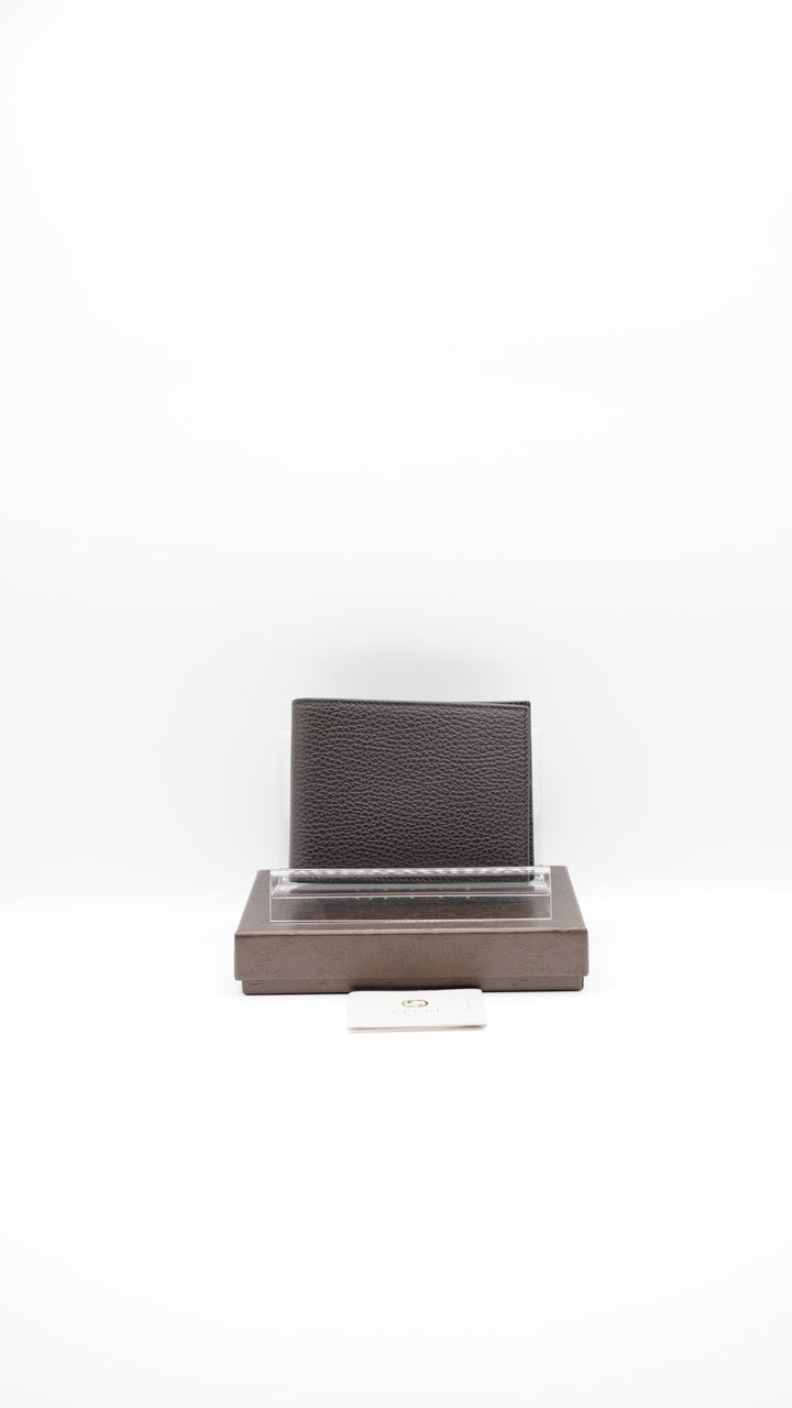 Gucci Calf Leather Bifold Wallet Brown w/Full Inclusion #134