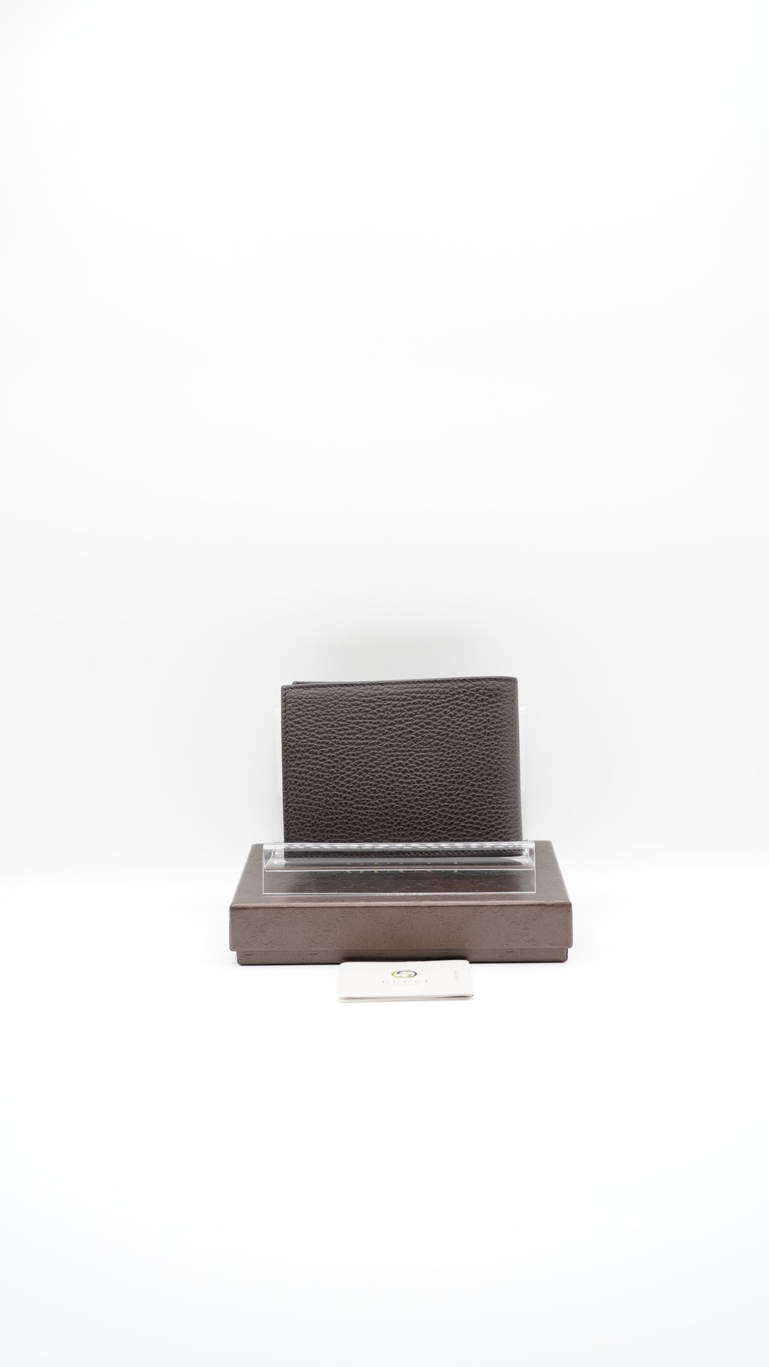 Gucci Calf Leather Bifold Wallet Brown w/Full Inclusion #134