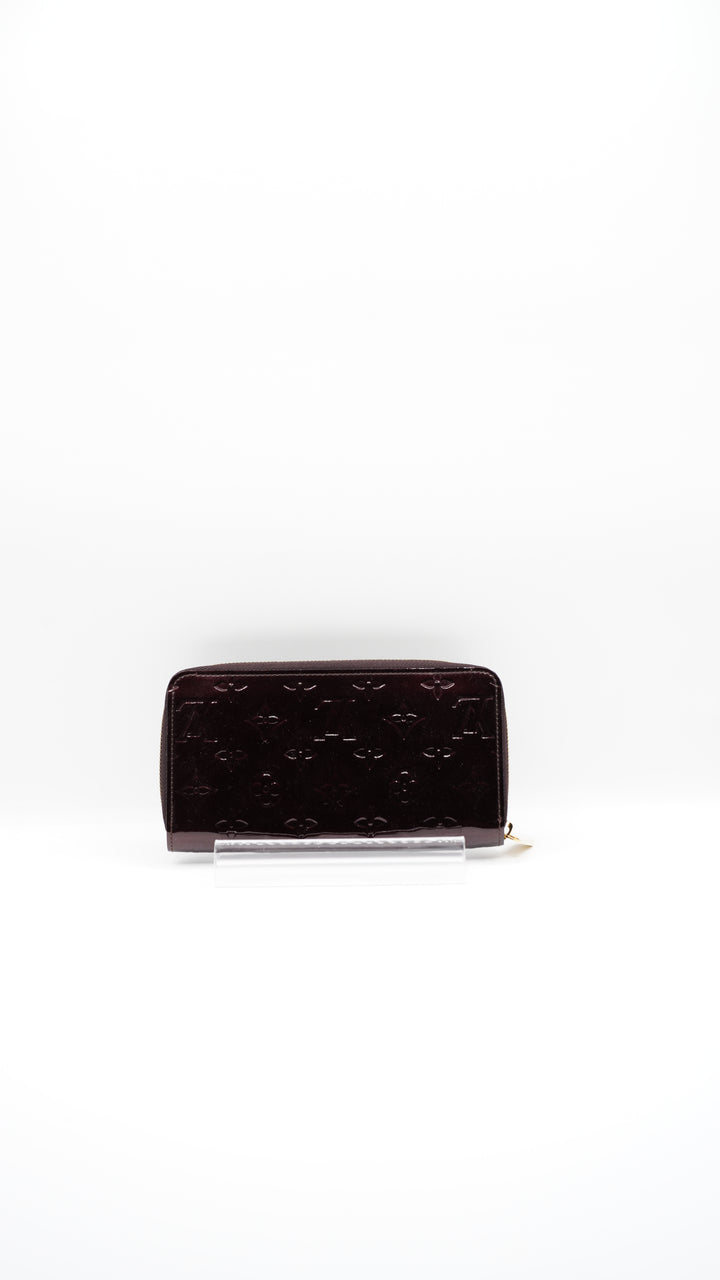 Louis Vuitton Vernis Monogram Long Zippy Wallet Amarante #132