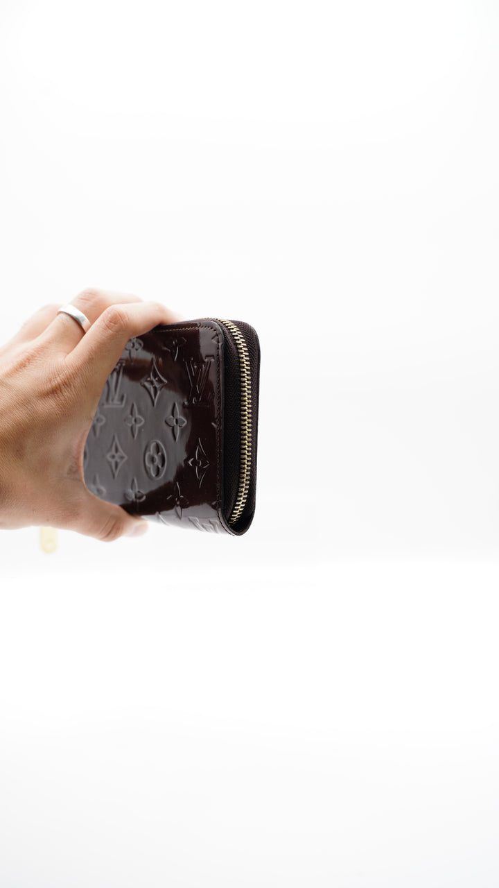 Louis Vuitton Vernis Monogram Long Zippy Wallet Amarante #132