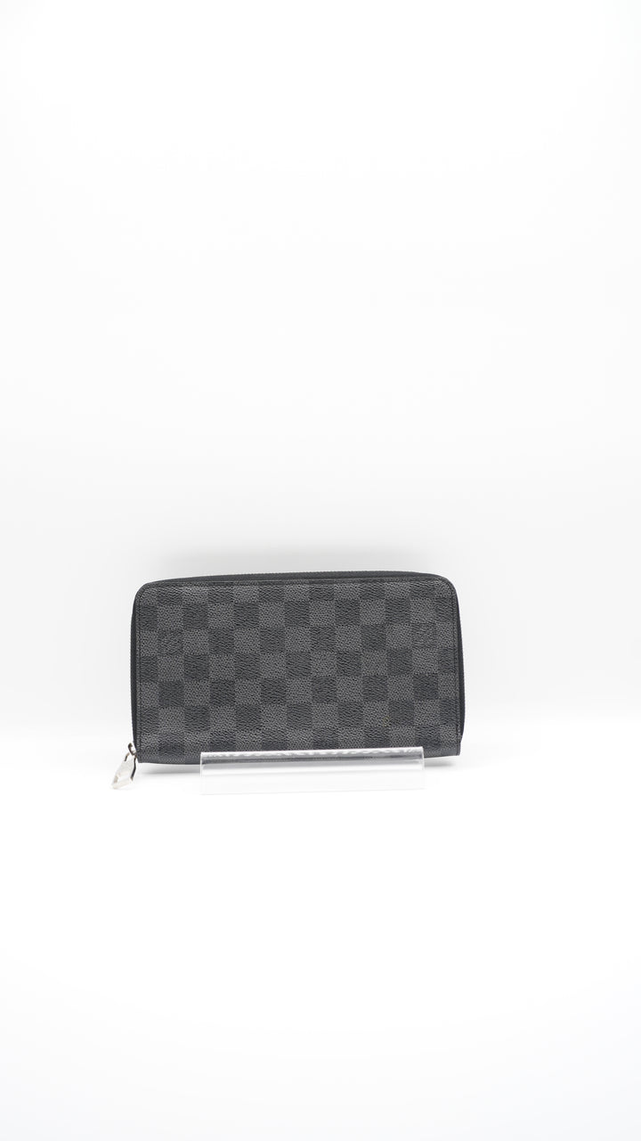 Louis Vuitton Damier Graphite GM Zippy Organizer Long Wallet #133