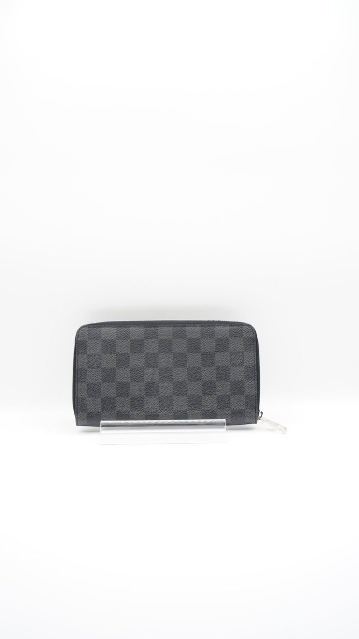 Louis Vuitton Damier Graphite GM Zippy Organizer Long Wallet #133