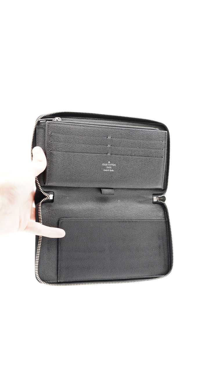 Louis Vuitton Damier Graphite GM Zippy Organizer Long Wallet #133