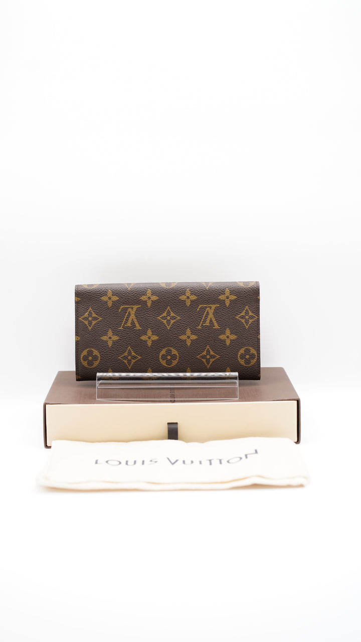 Louis Vuitton Monogram Sarah Emily Long Wallet w/Red Interior + Full Inclusion #140