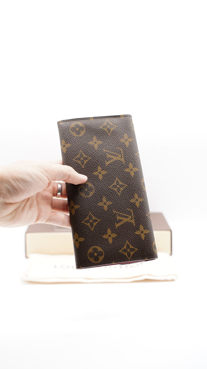 Louis Vuitton Monogram Sarah Emily Long Wallet w/Red Interior + Full Inclusion #140