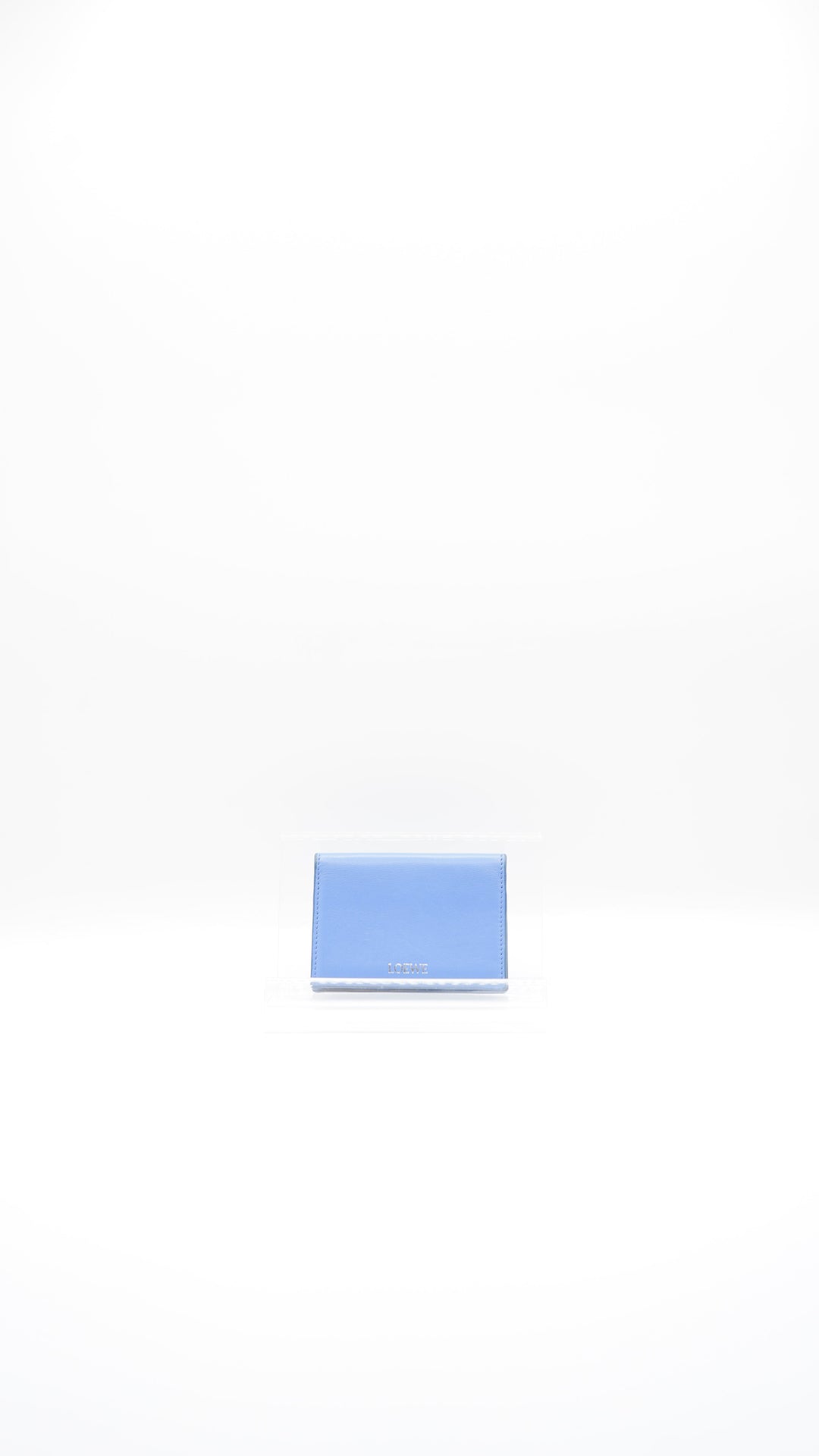 Loewe Leather Card Case Wallet Blue SS15