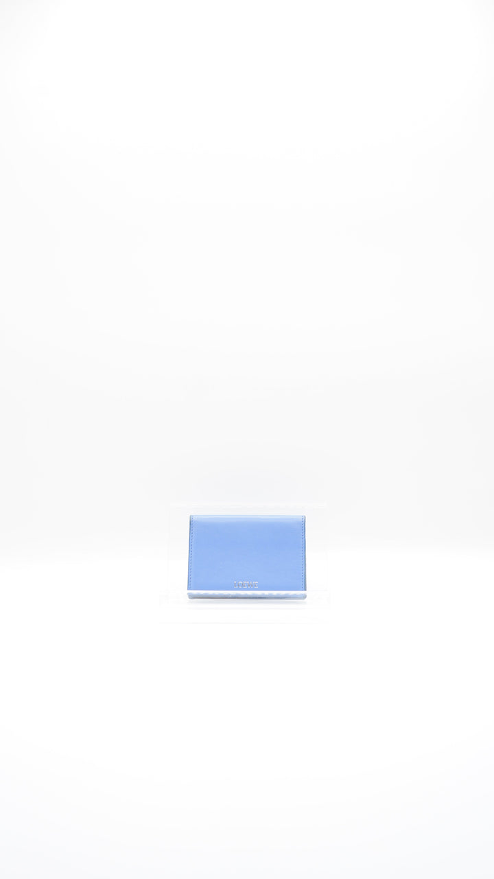Loewe Leather Card Case Wallet Blue SS15