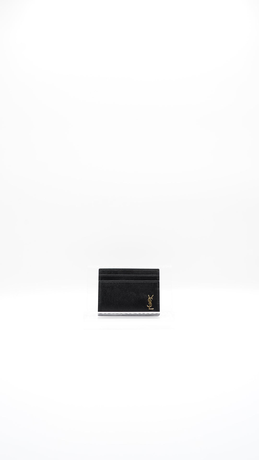Saint Laurent Leather Card Holder Black SS16