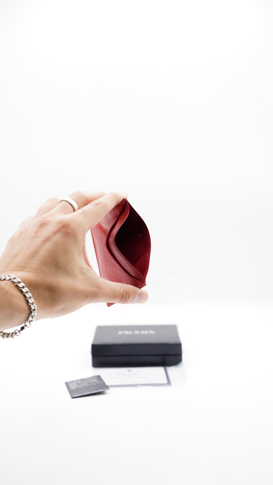 Prada Leather Card Case Red SS17