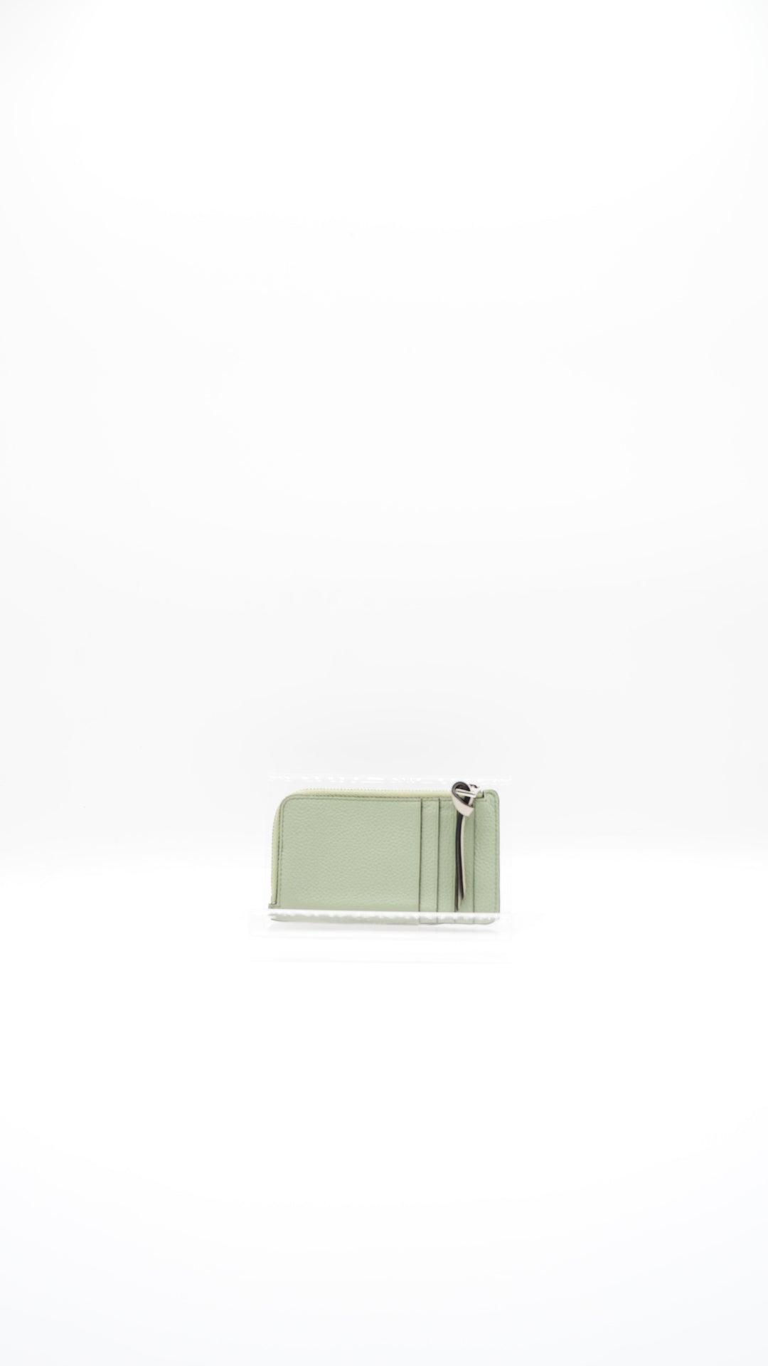 Loewe Anagram Leather Coin Purse Green x Brown SS26