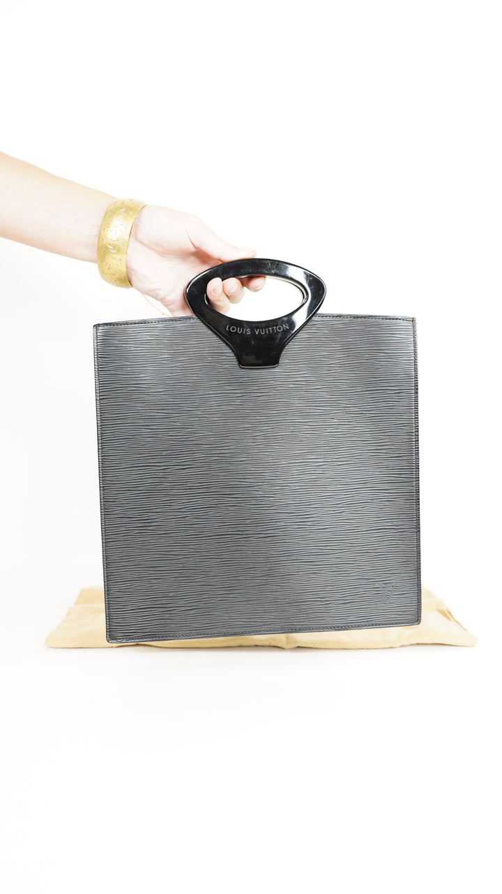 Louis Vuitton Epi Ombre Top Handle Bag Black SS40