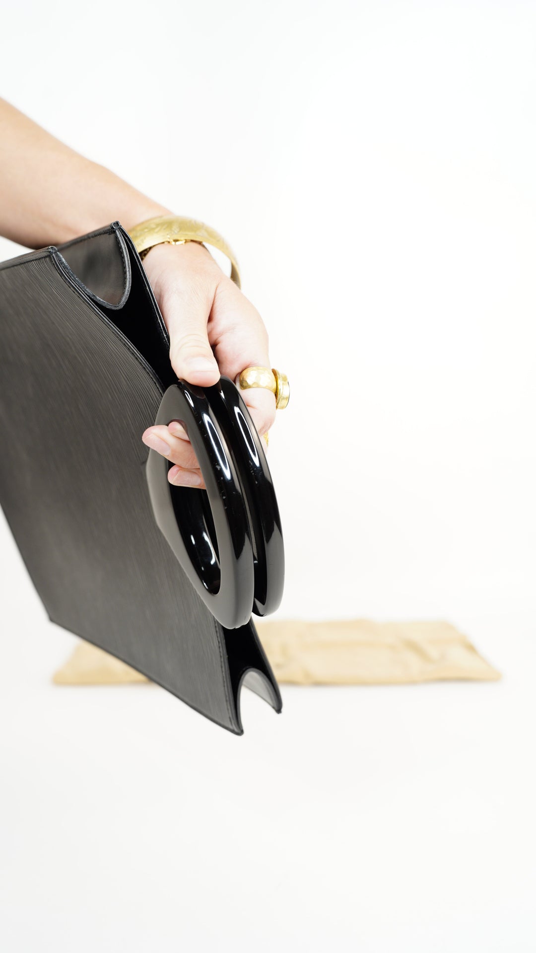 Louis Vuitton Epi Ombre Top Handle Bag Black SS40