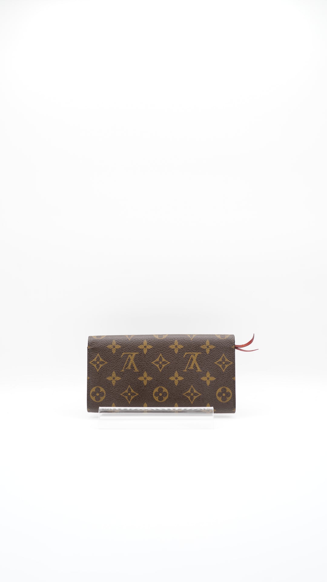 Louis Vuitton Monogram Emily Long Wallet w/Red Interior DE5