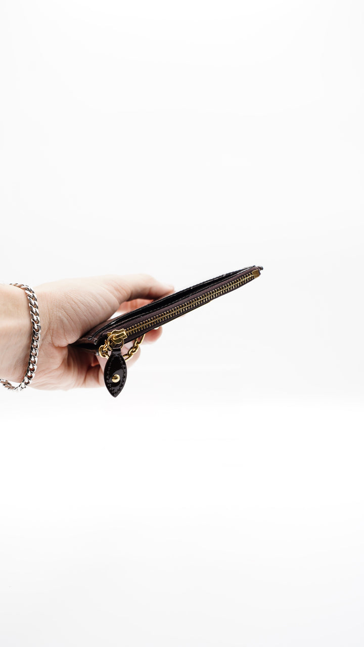 Louis Vuitton Monogram Vernis NM Pochette Cles Wallet Amarante AL3