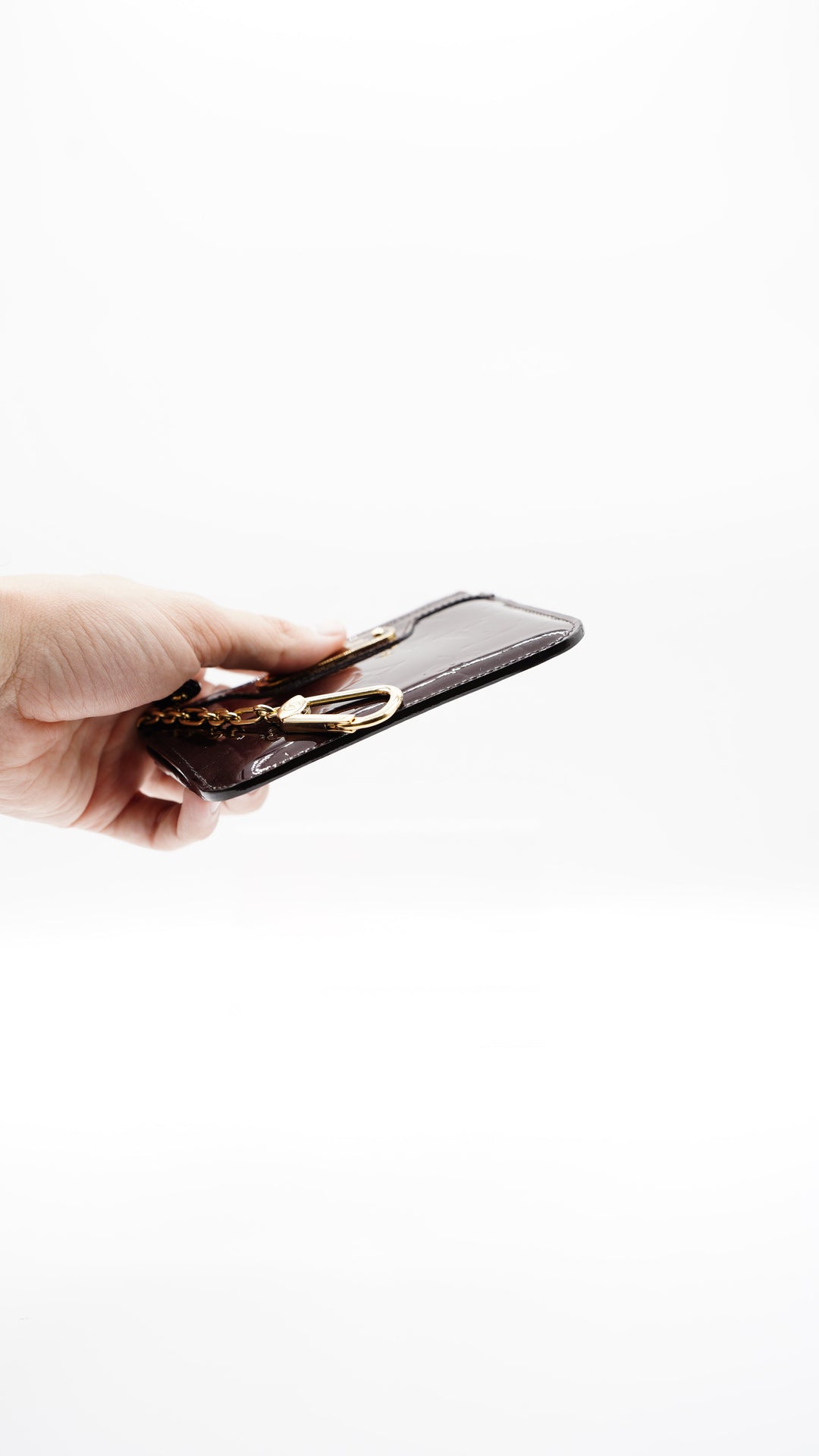 Louis Vuitton Monogram Vernis NM Pochette Cles Wallet Amarante AL3