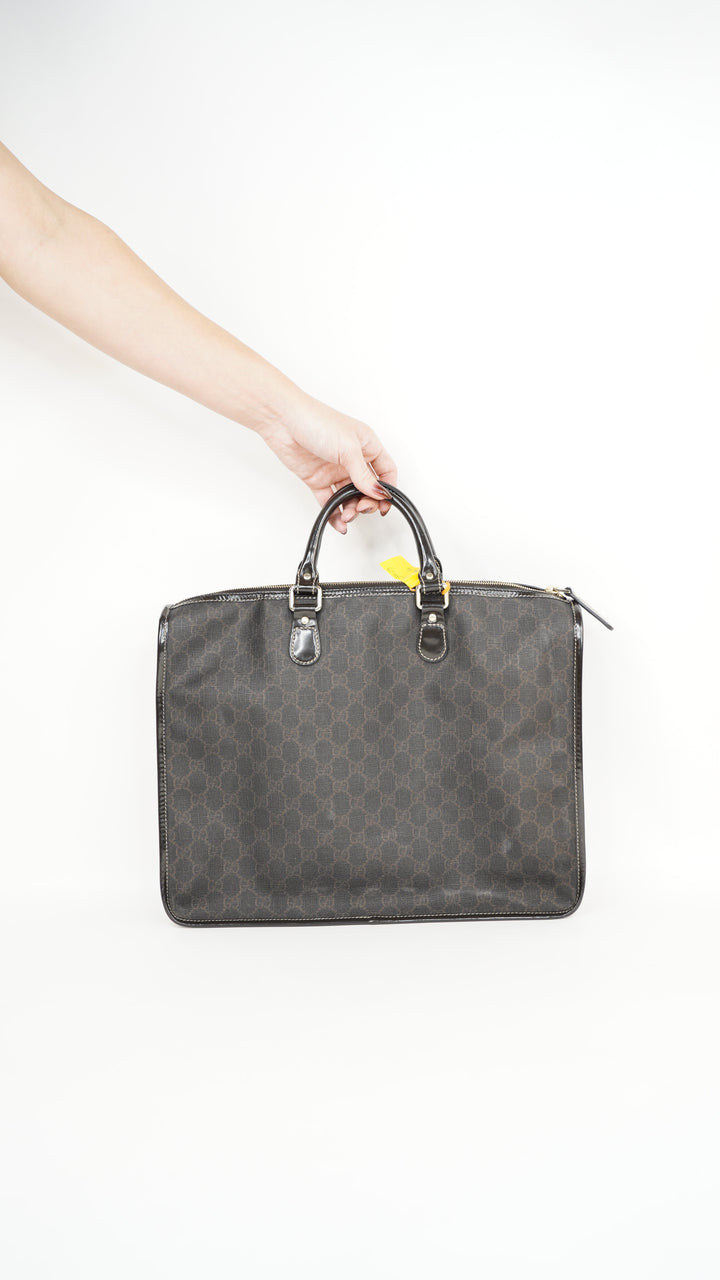 Gucci GG Supreme Business Bag Brown #244