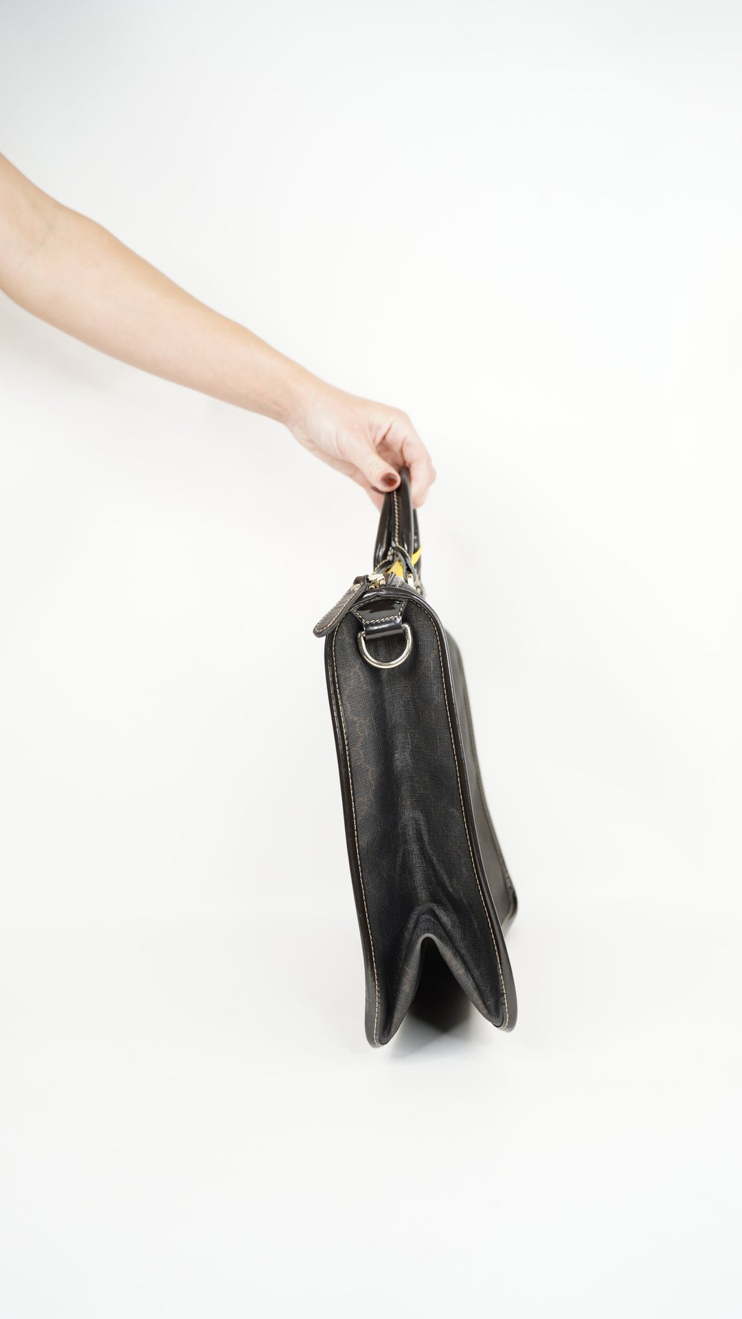 Gucci GG Supreme Business Bag Brown #244